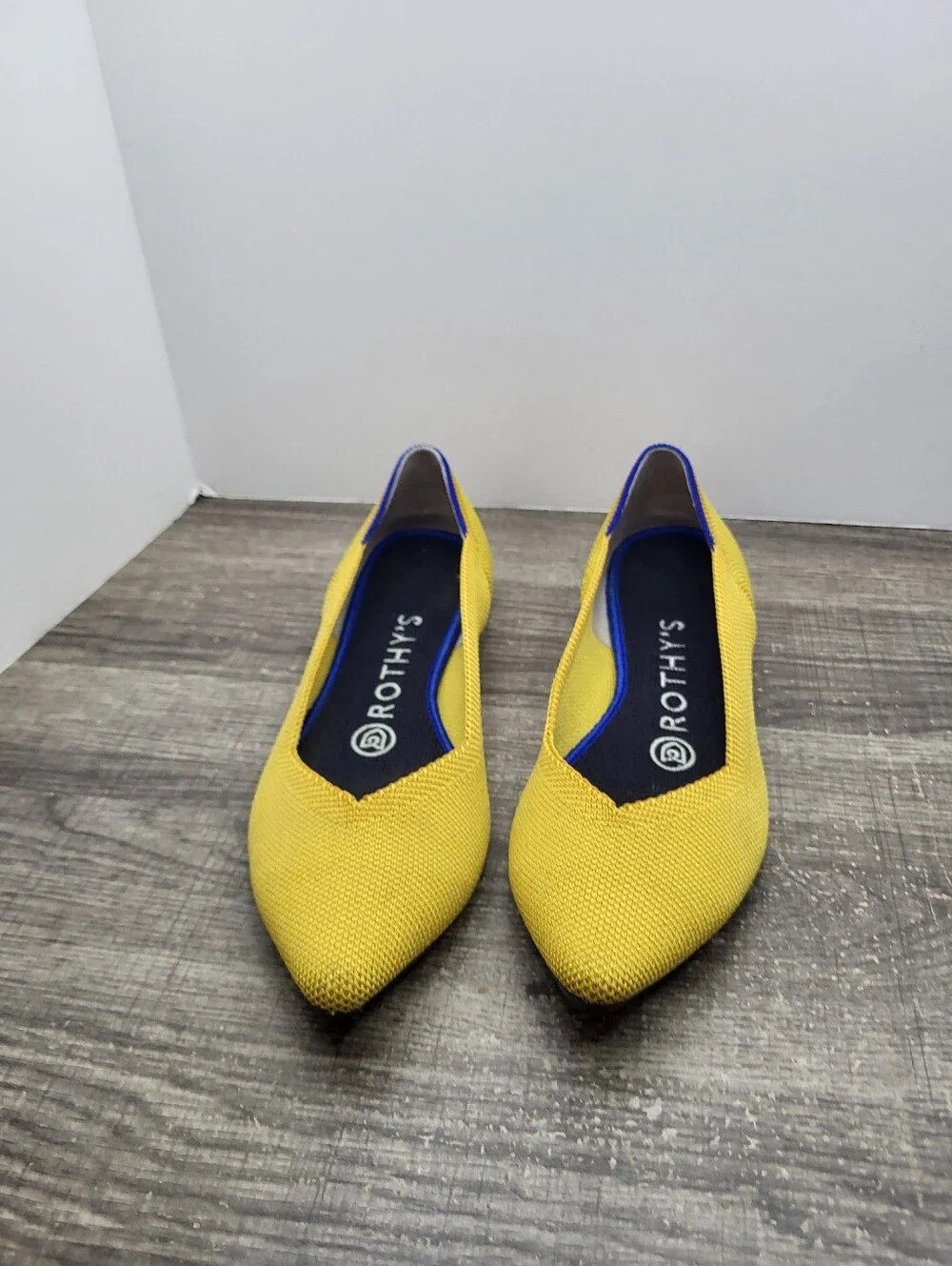 Rothy's The Point Flat Shoes Loafers Women's Size 6.5 Yellow